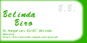 belinda biro business card
